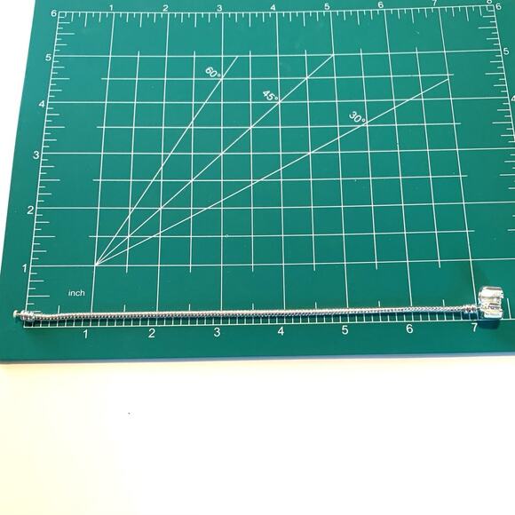 Silver Plated European Style Charm Bracelet For Charms with Barrel Closure 6.85" - Picture 4 of 5